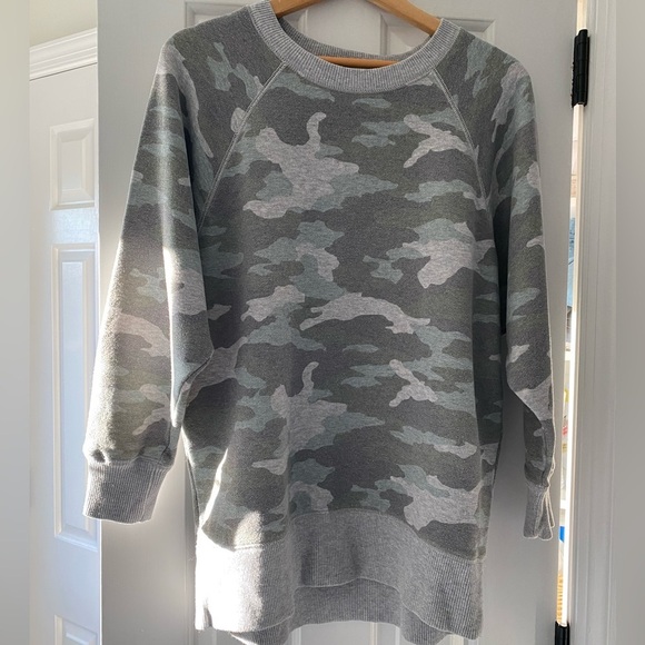 aerie Tops - Aerie Tunic Style Camo Sweatshirt Size S